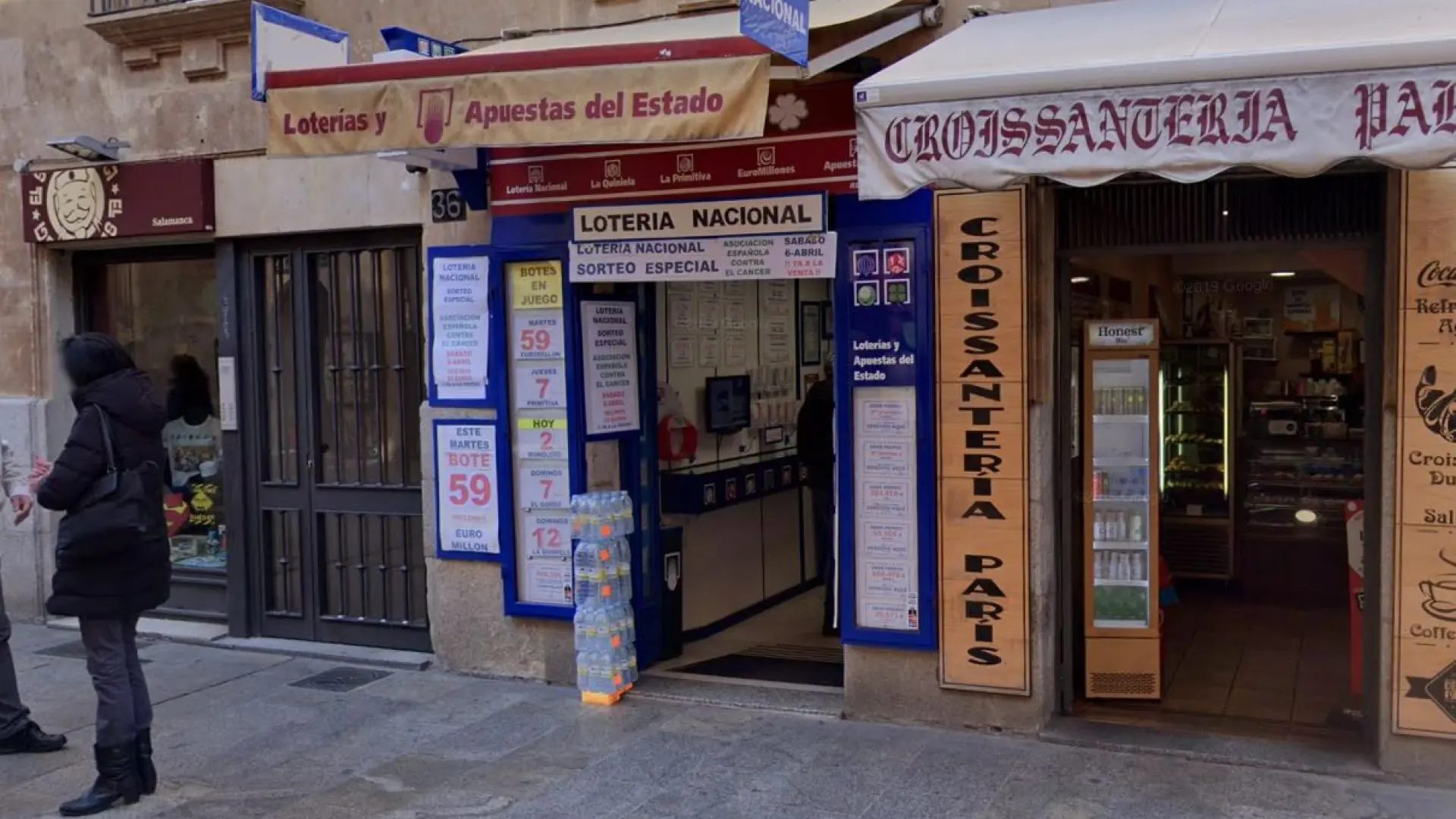 Administración de Loterías de Salamanca, en una imagen de archivo.GOOGLE STREET VIEW