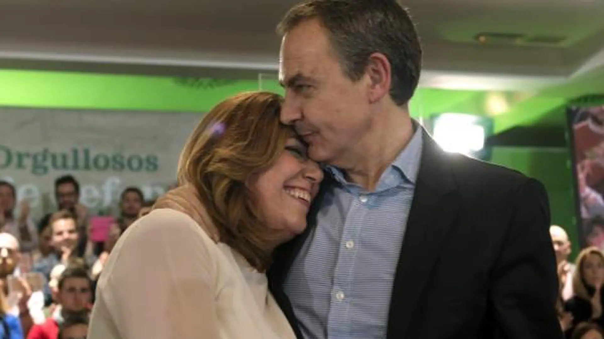 Susana Díaz y José Luis Rodríguez Zapatero participan en un acto de partido en Jaén.Jose Manuel Pedrosa / EFE