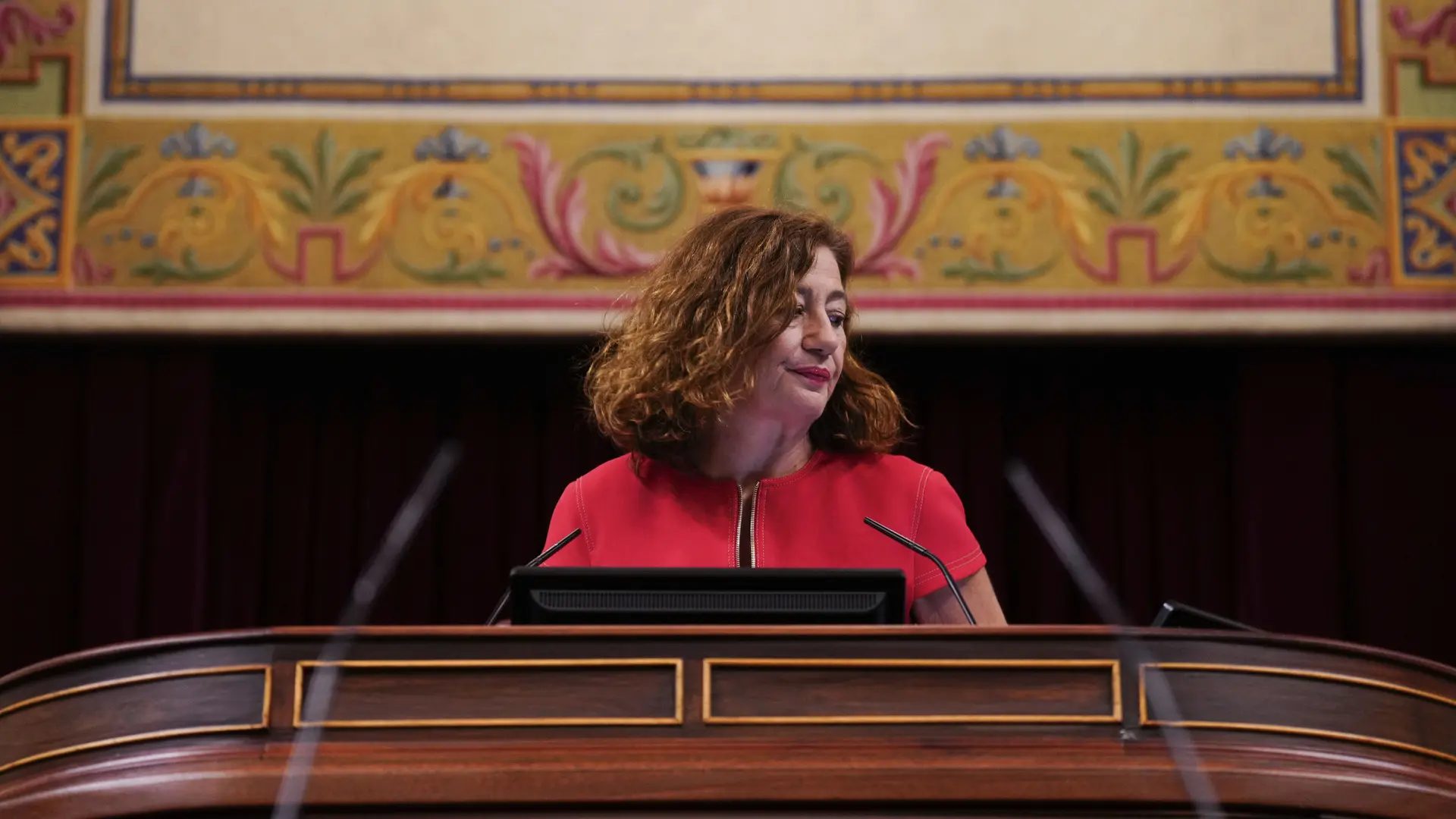 MADRID, 09/09/2025.- La presidenta del Congreso, Francina Armengol, este martes, durante el Pleno del Congreso de los Diputados, en Madrid. EFE/ Borja Sánchez-TrilloBorja Sanchez-Trillo