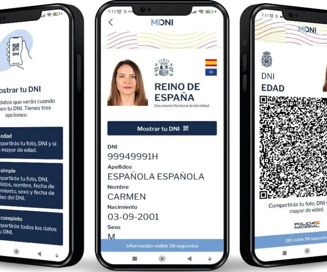 El DNI digital generará un código QR temporal que servirá para acreditar la identidad en las urnas.Ministerio del Interior