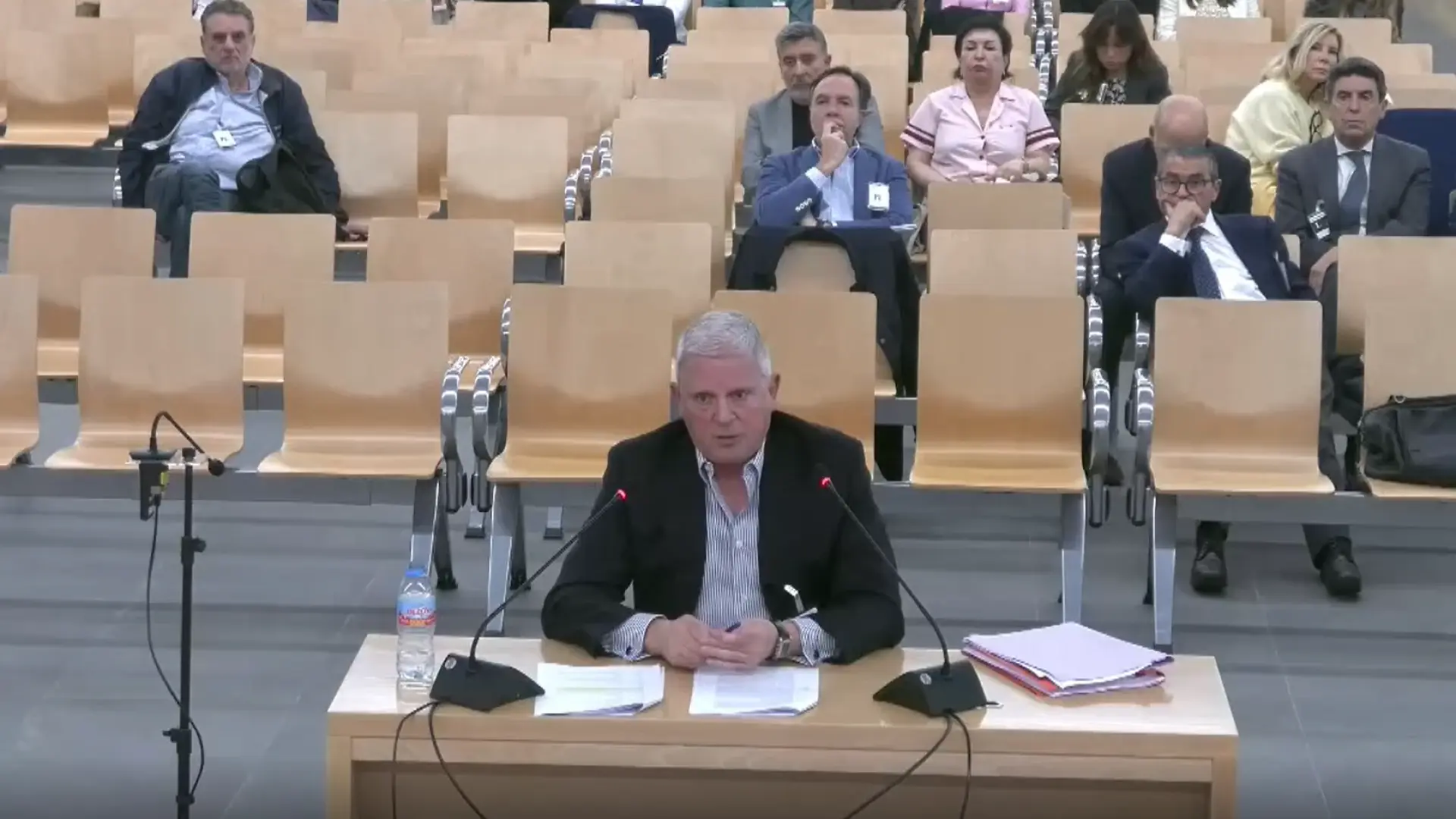 El exsecretario de Organización del PP de Galicia Pablo Crespo, número 2 de la trama Gürtel, en su declaración en el juicio.EFE