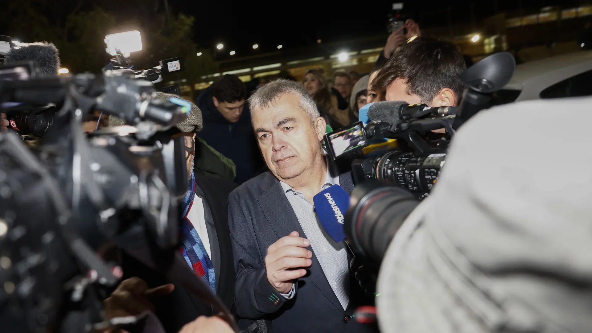 El ex secretario de Organización del PSOE Santos Cerdán, en una imagen de archivo, a su salida de Soto del Real.Rodrigo Jiménez