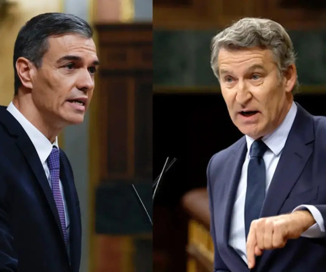 Sánchez y Feijóo, en el Congreso.AGENCIAS