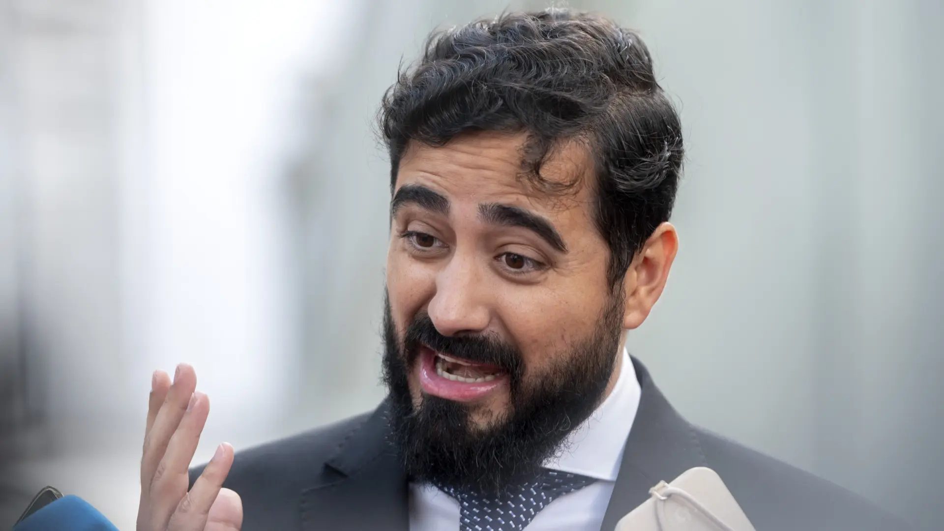 El líder de Se Acabó La Fiesta, Luis 'Alvise' Pérez, a su llegada al Tribunal Supremo.Europa Press