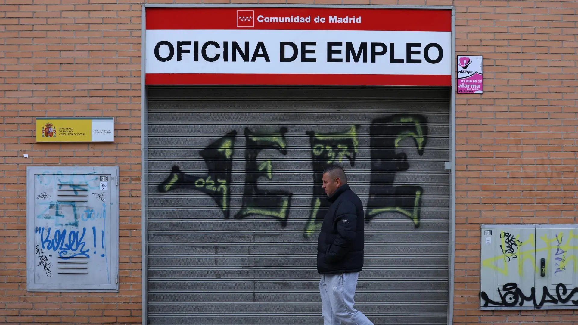 Imagen de archivo de una oficina del SEPE en Madrid.Marta Fernández / EP