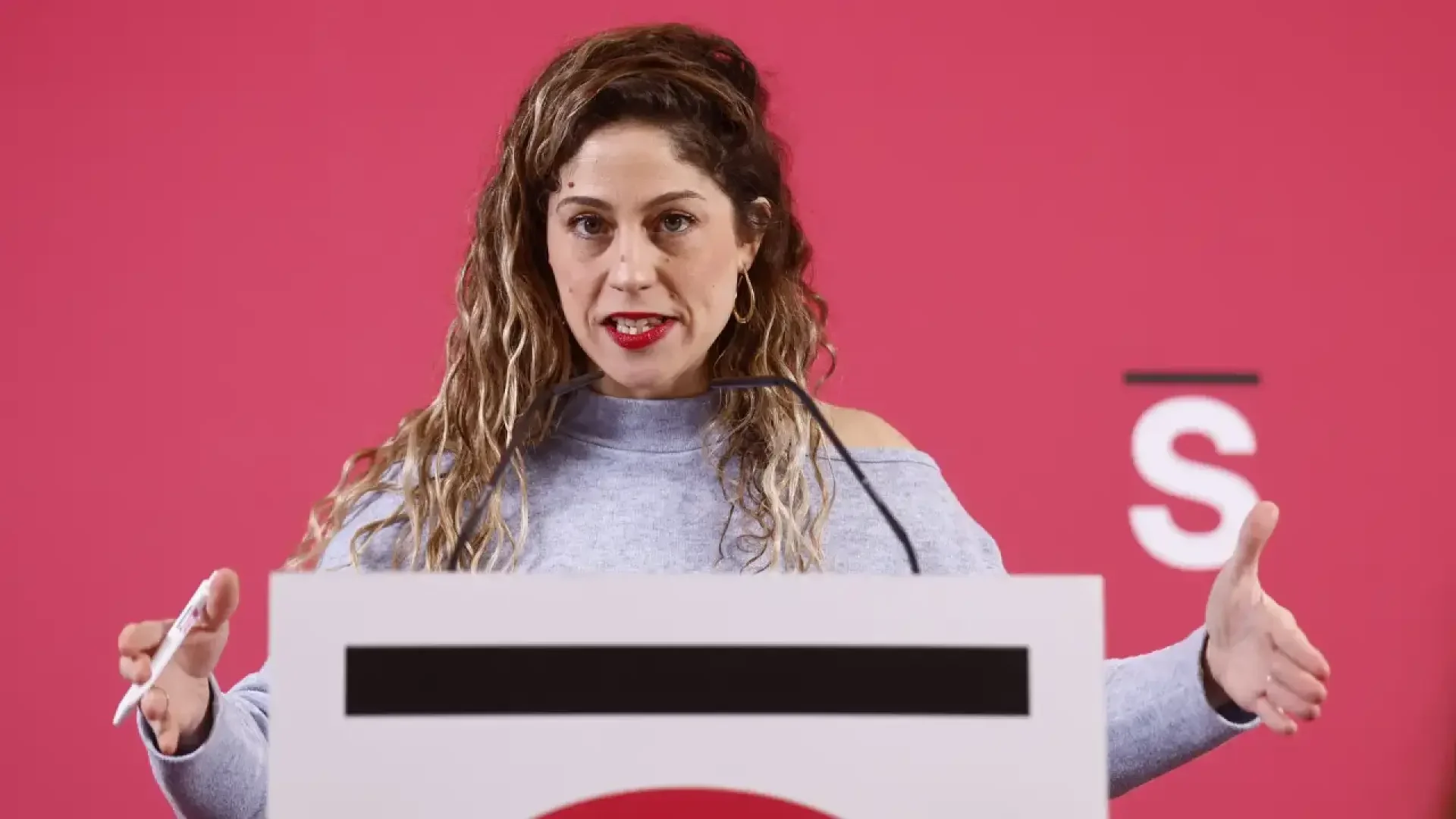 La coordinadora de Sumar, Lara Hernández.EFE