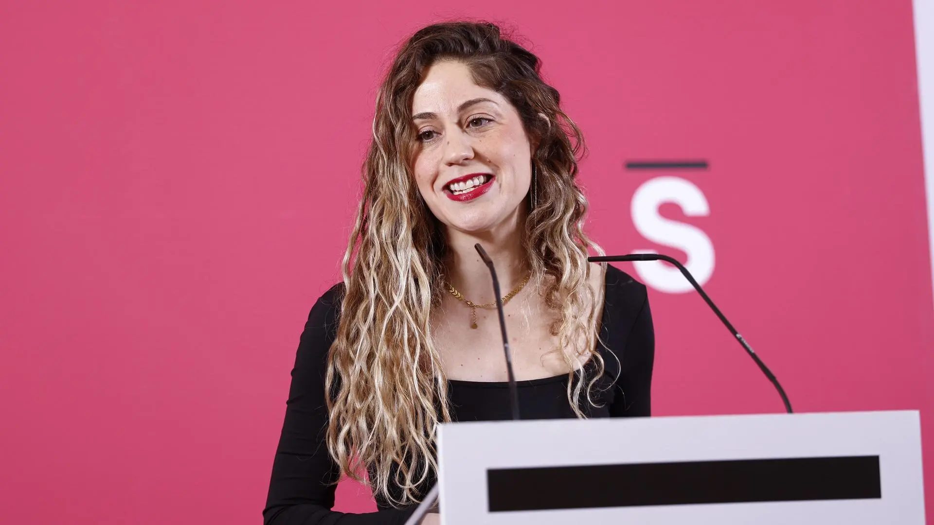 La coordinadora de Movimiento Sumar, Lara Hernández.Rodrigo Jimenez