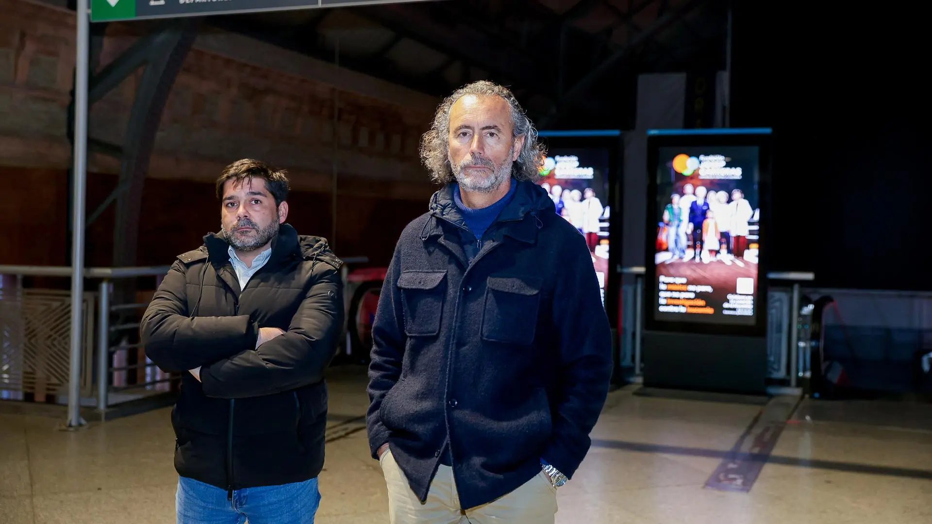 Mario Samper y Santiago Rosendo, fundadores plataforma víctimas accdiente Alvia a HuelvaJose Gonzalez