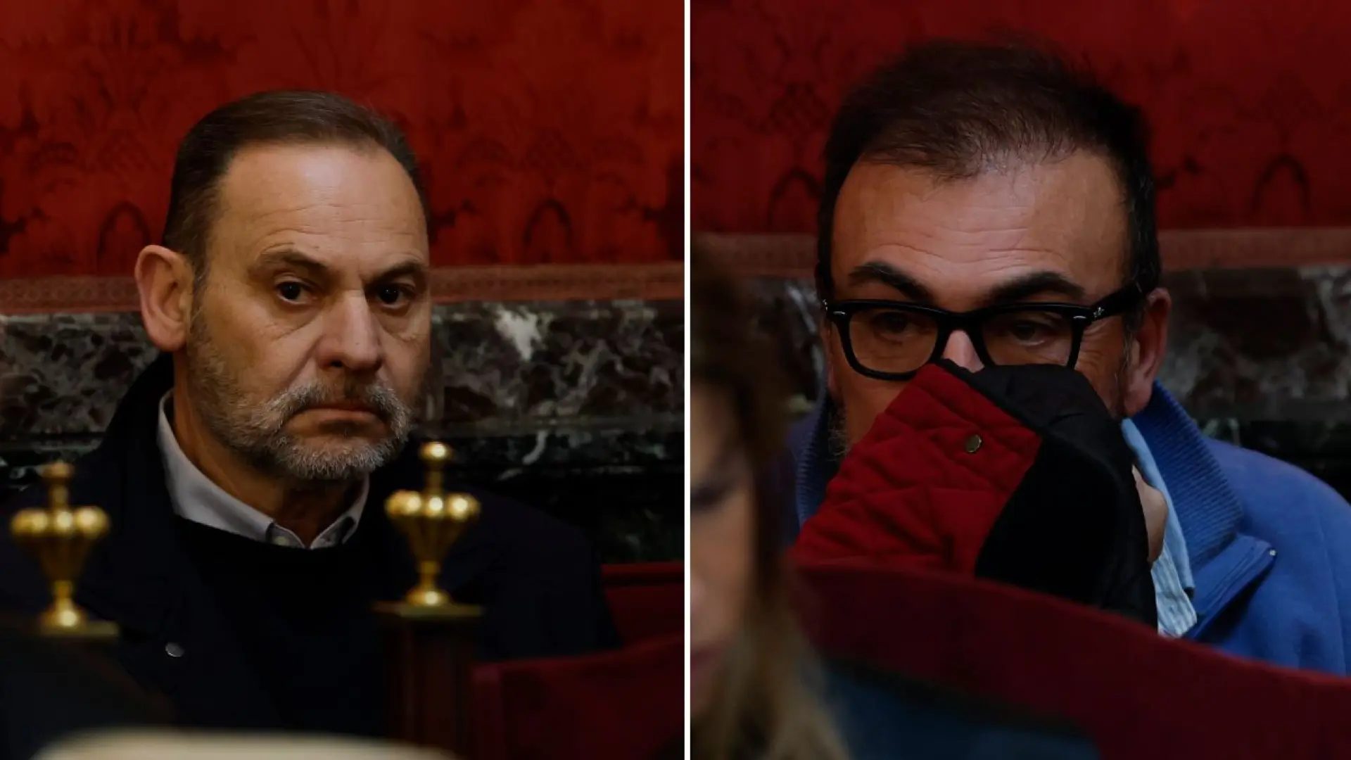 Ábalos y Koldo, en la vista del Supremo.EFE