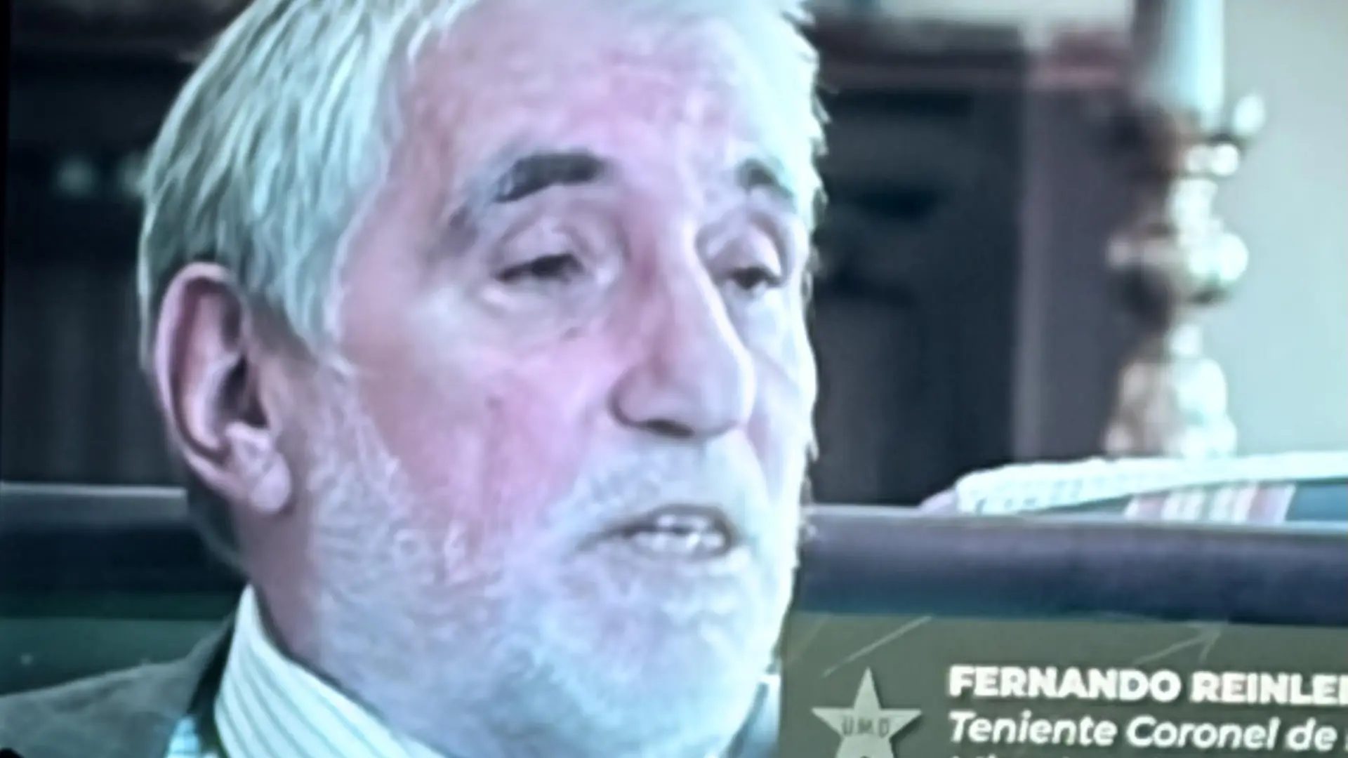 Imagen de Fernando Reinlein tomada del documental sobre la UMD (Unión Militar Democrática) "Agua en la pólvora del franquismo" de Diego Asensio.jams