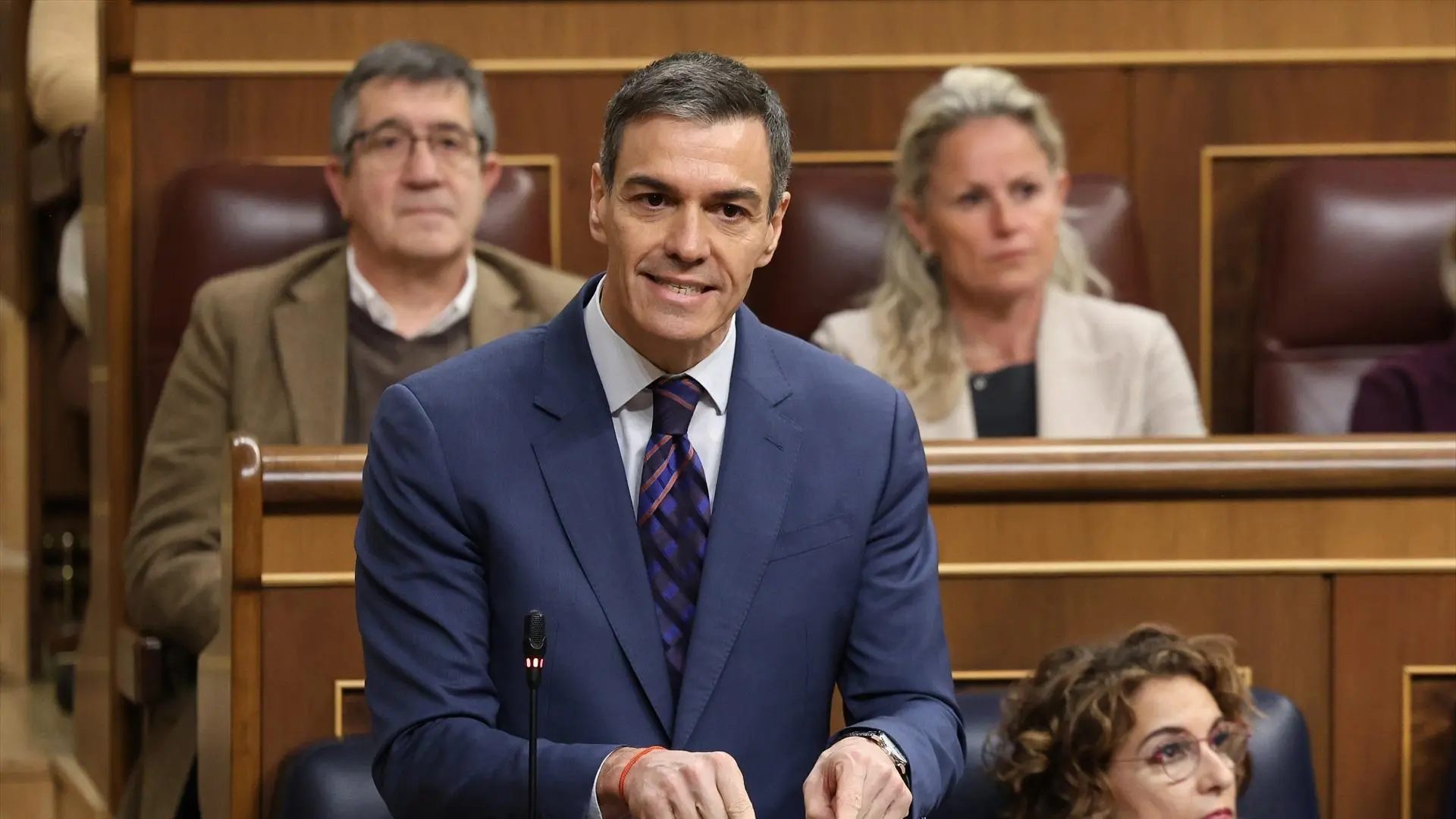 El presidente del Gobierno, Pedro Sánchez, en el Congreso.EUROPA PRESS