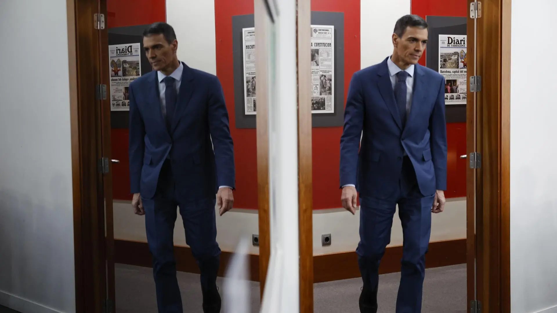 El presidente del Gobierno, Pedro Sánchez, tras el Consejo de Ministros extraordinario.EFE