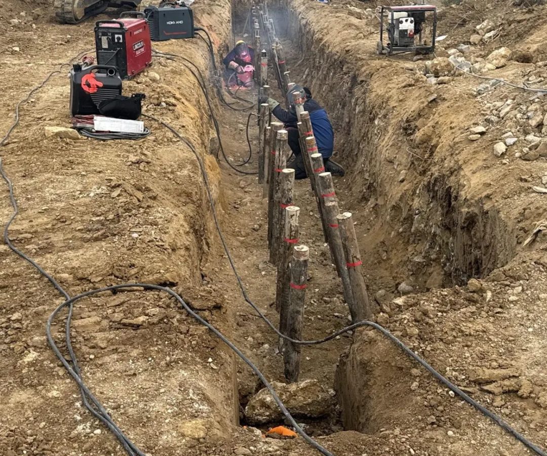 Una imagen de las obras en la vía del AVE a MálagaÓscar Puente en X