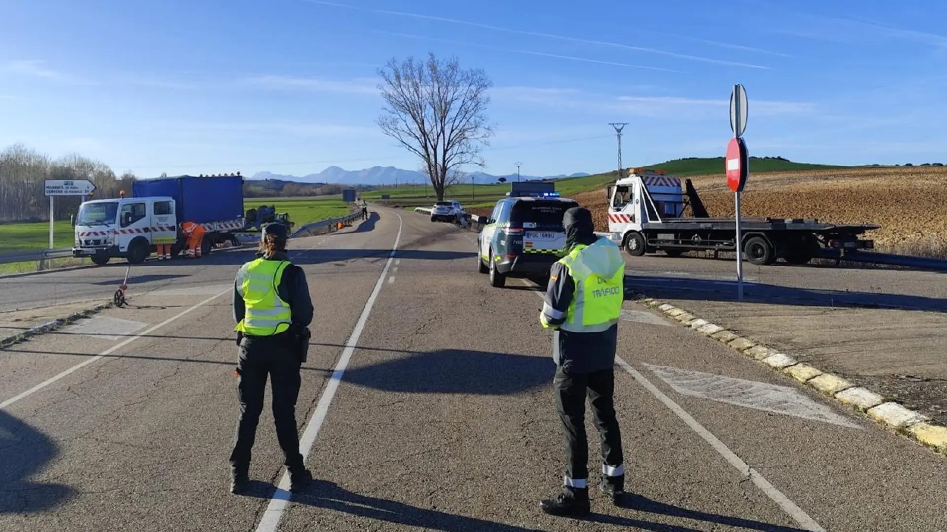 Accidente de tráfico en Palencia.EFE