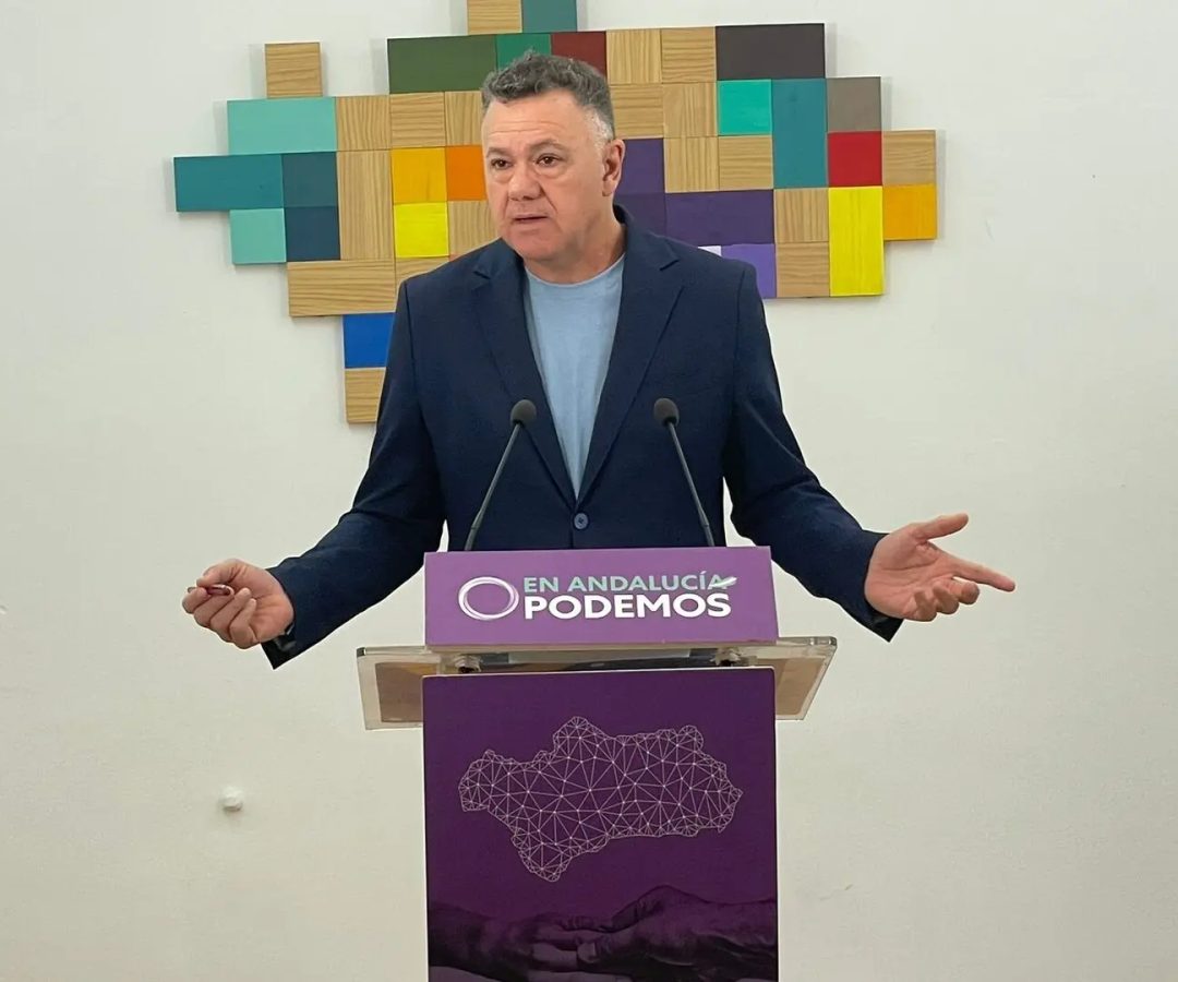 El candidato de Podemos Andalucía a la presidencia de la Junta, Juan Antonio Delgado.EP