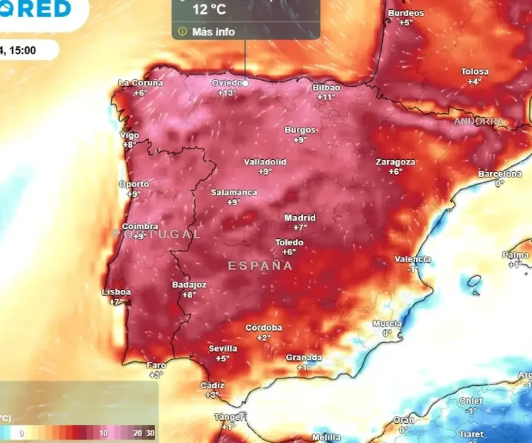 Mañana llega un subidón térmico a España.Meteored.