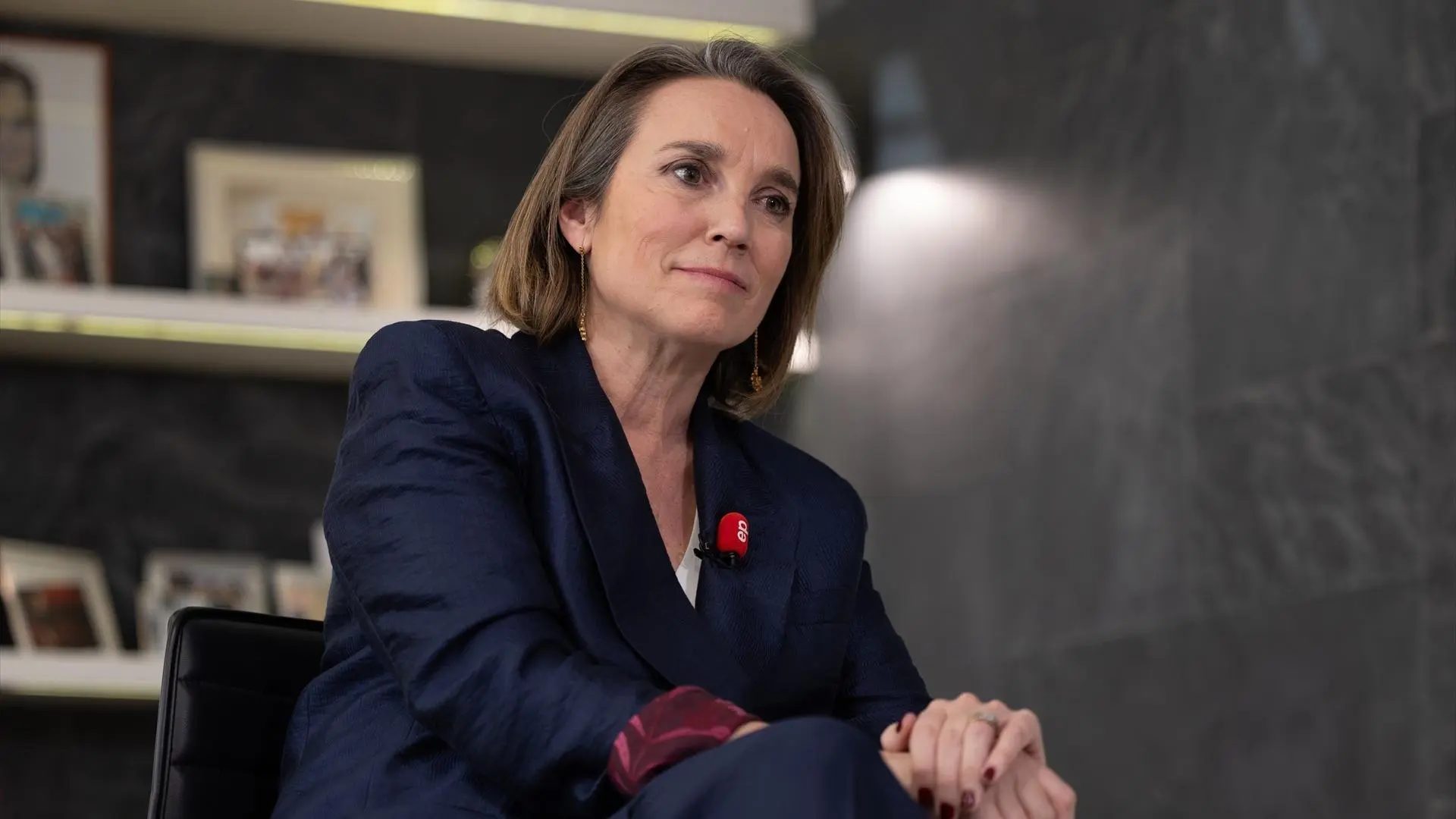 La secretaria general del PP, Cuca Gamarra, en una entrevista concedida a Europa Press.EDUARDO PARRA (EP)