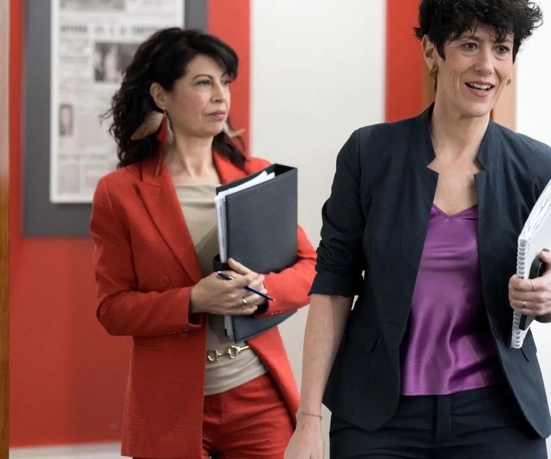 &nbsp;La ministra de Igualdad, Ana Redondo, y la ministra de Inclusión, Seguridad Social y Migraciones de España, Elma Saiz.Diego Radamés/Europa Press