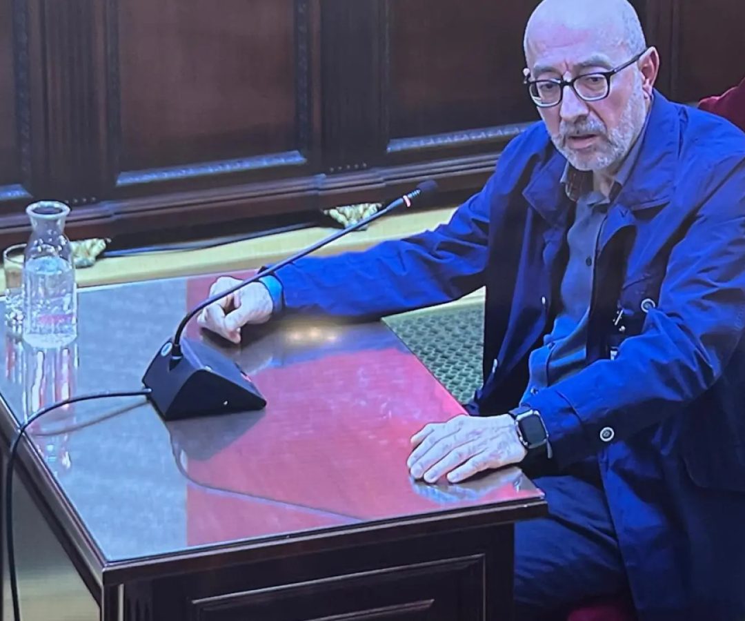 Ignacio Zaldivar, durante su testifical en la Sala Segunda del Tribunal Supremo.TS