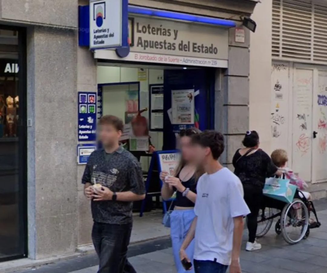 Administración de loterías 239 de Madrid.GOOGLE STREET VIEW