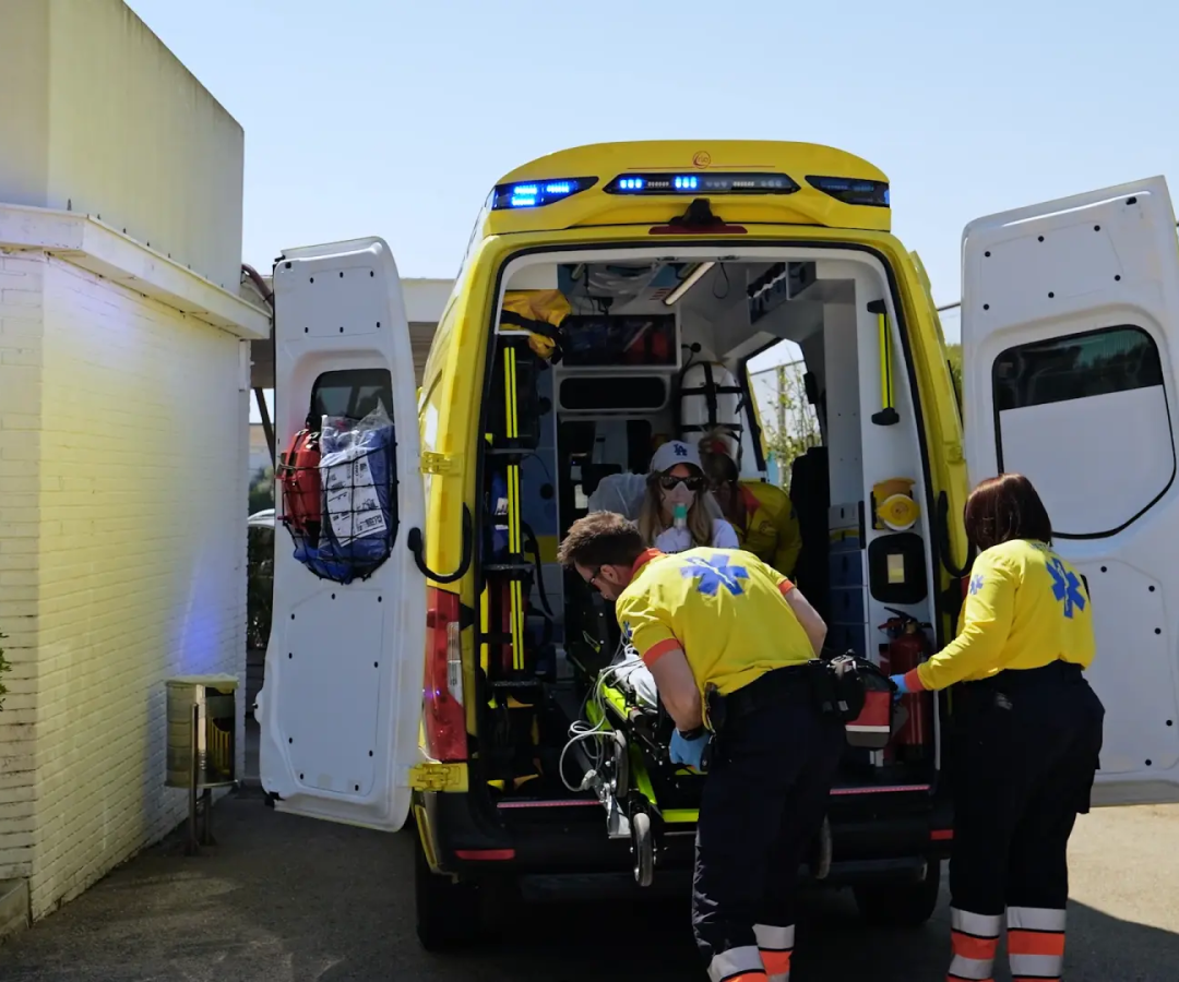 Las ambulancias de la Generalitat en una imagen de archivo.Servei d'Emergències Mèdqiues