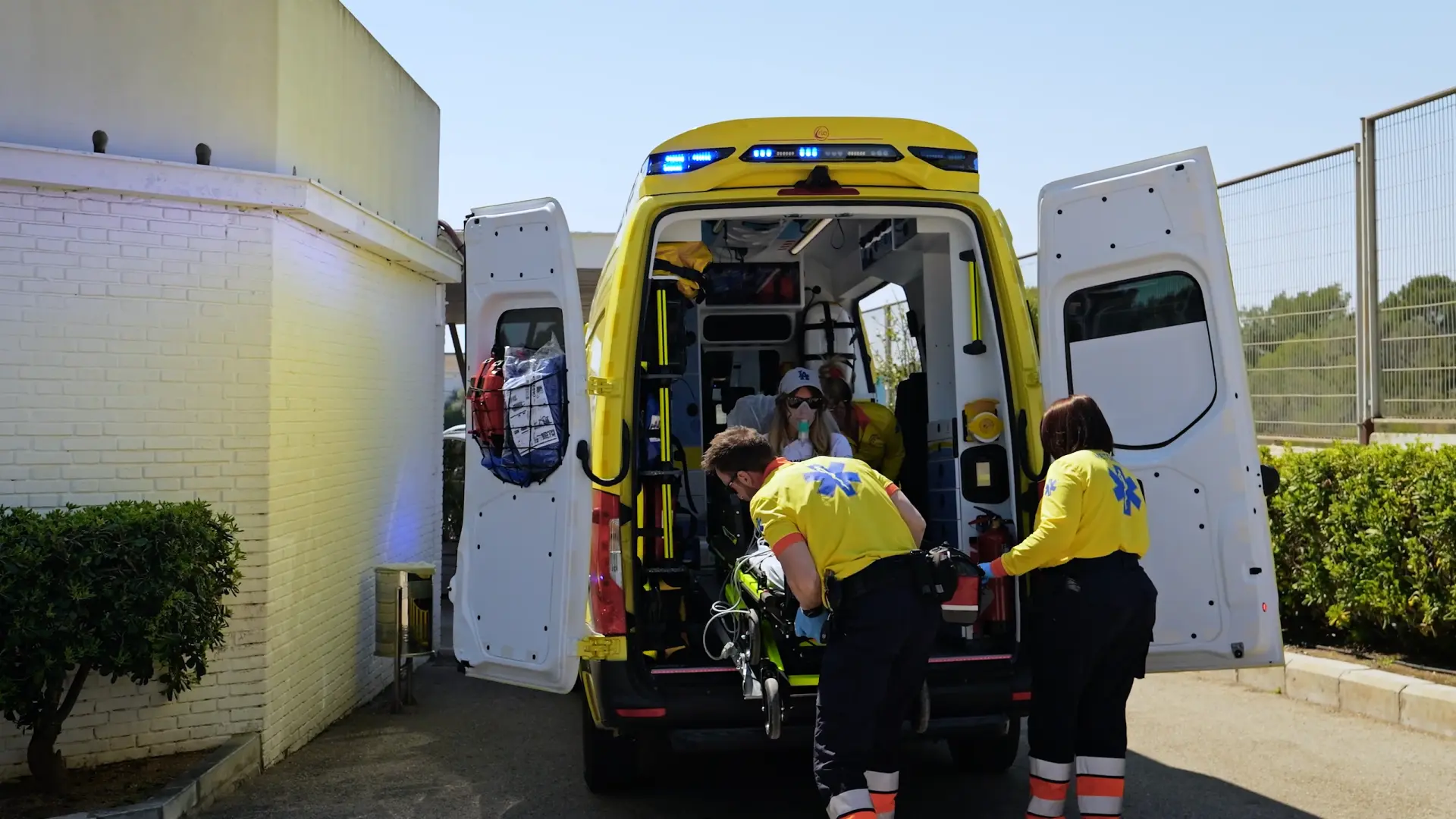Las ambulancias de la Generalitat en una imagen de archivo.Servei d'Emergències Mèdqiues