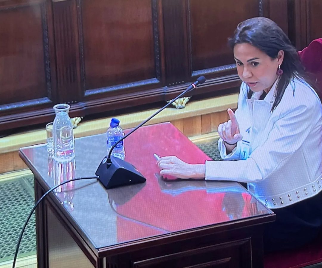 La expresidenta de Adif Isabel Pardo de Vera en el Tribunal Supremo.
