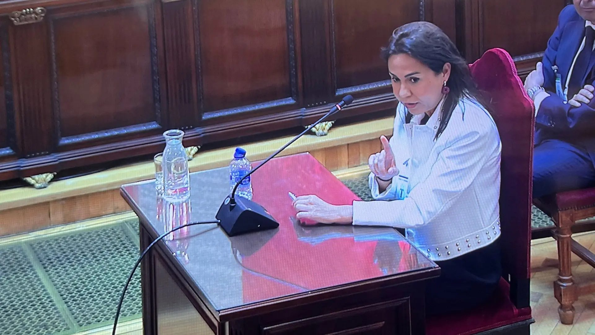La expresidenta de Adif Isabel Pardo de Vera en el Tribunal Supremo.