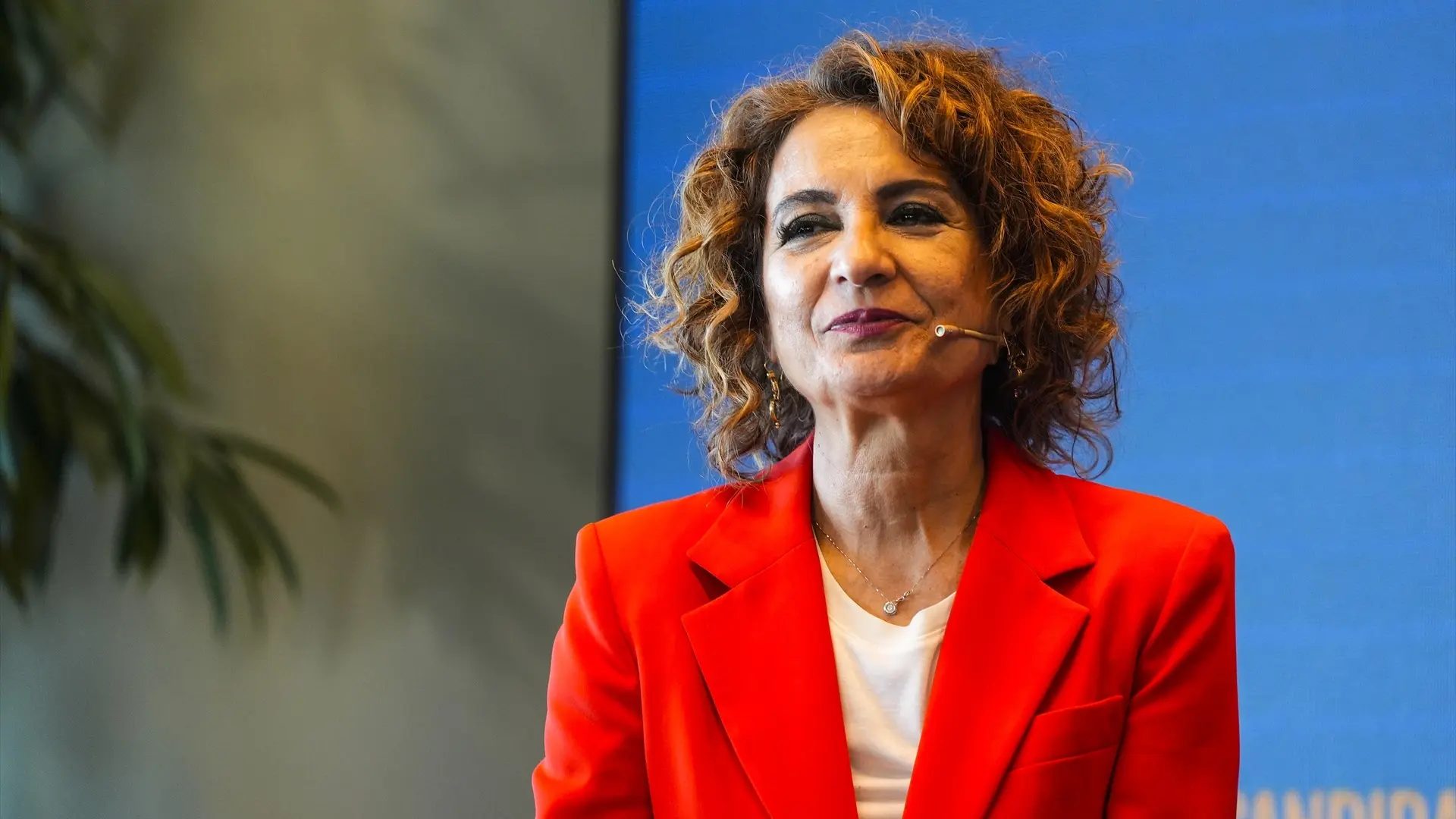 La secretaria general del PSOE-A y candidata a la Presidencia de la Junta de Andalucía, María Jesús Montero en un acto en Sevilla.Europa Press