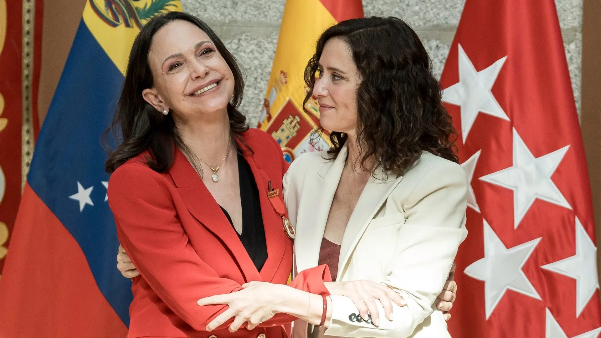 Isabel Díaz Ayuso y María Corina MachadoEP