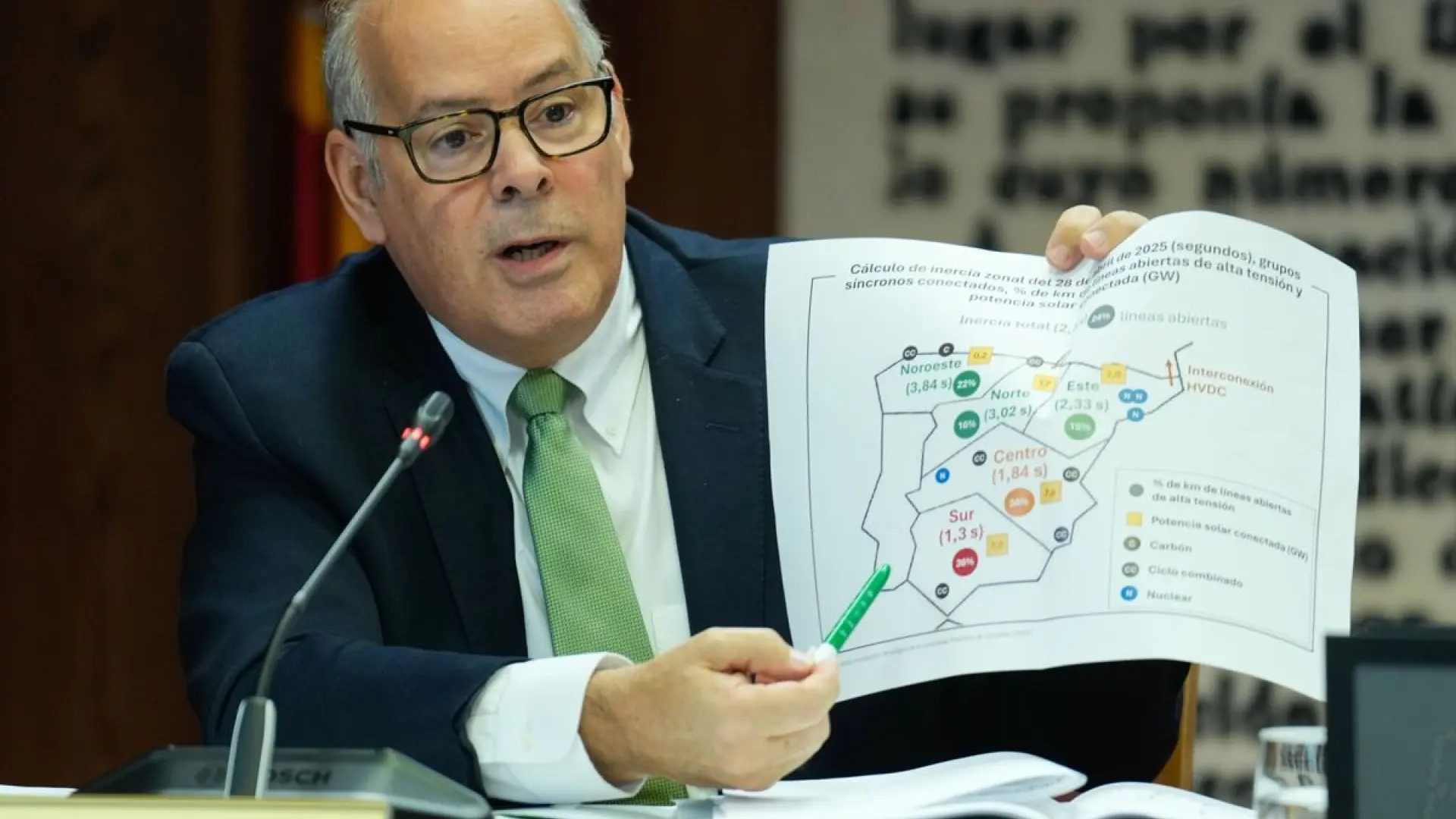 El CEO de Iberdrola España, Mario Ruiz Tagle, en una imagen de archivo compareciendo en la comisión de investigación del Senado, antes de hacer lo mismo, pero en le Congreso este lunes.EFE