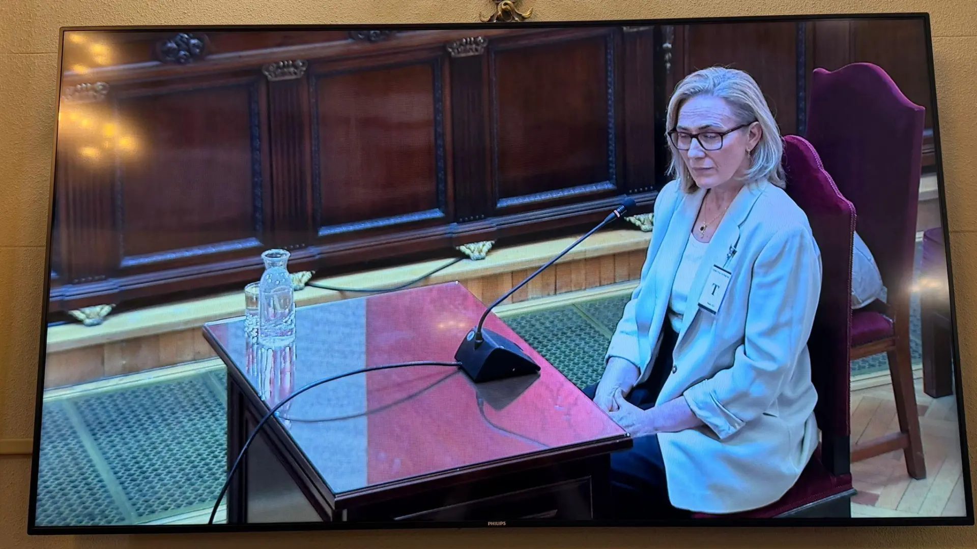 La exsecretaria de José Luis Ábalos, Ana María Aranda, en el Tribunal Supremo.Tribunal Supremo