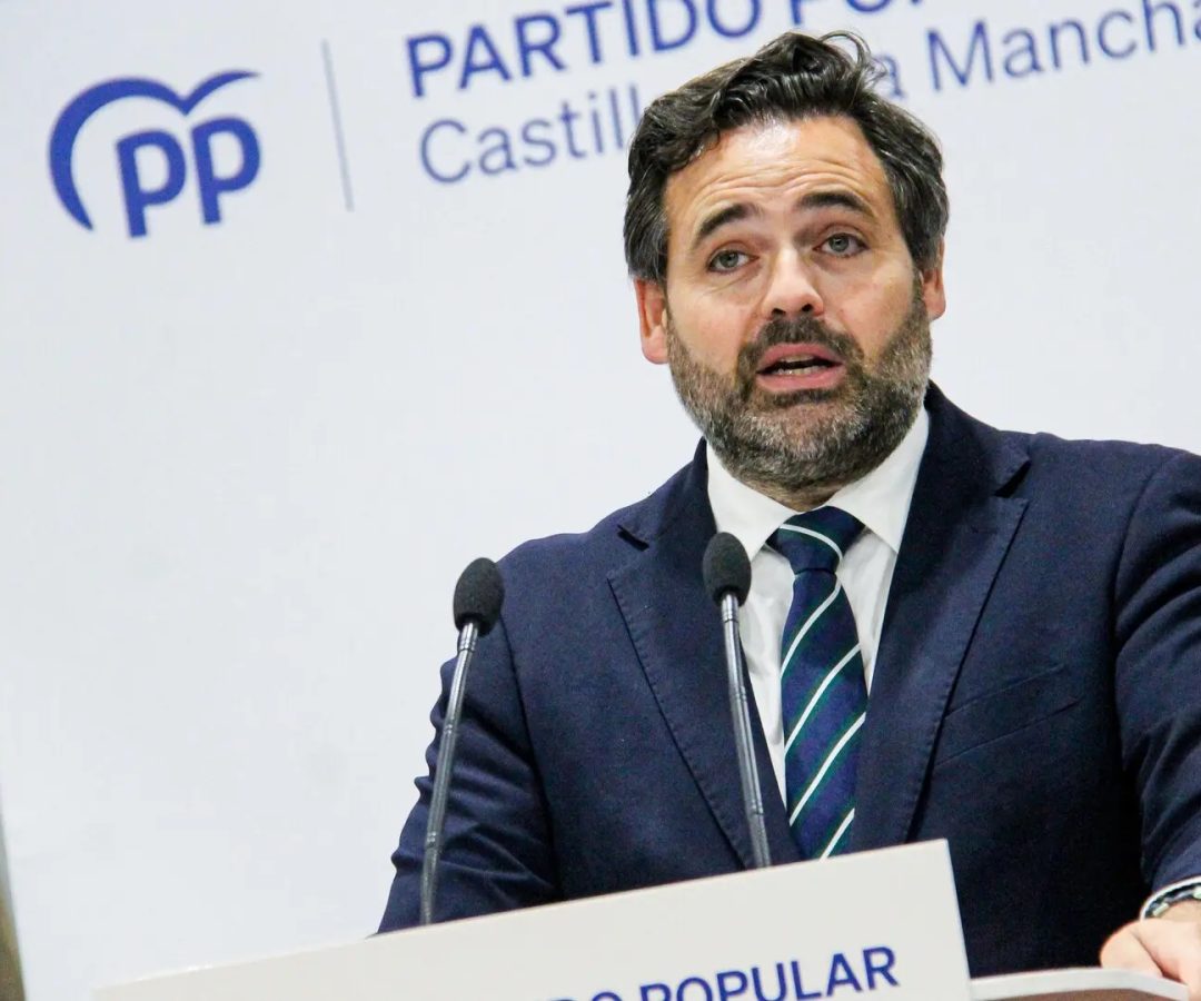 Paco Núñez en la Mesa de Infraestructuras del Partido Popular de Castilla-La Mancha.EUROPAPRESS