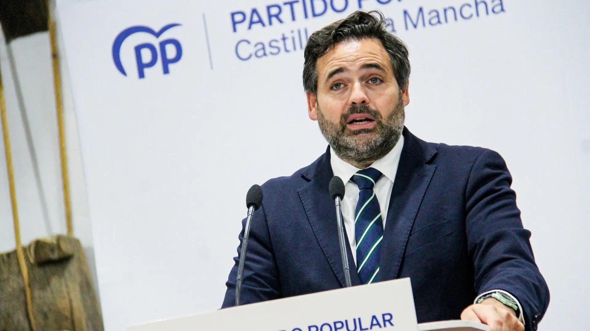 Paco Núñez en la Mesa de Infraestructuras del Partido Popular de Castilla-La Mancha.EUROPAPRESS