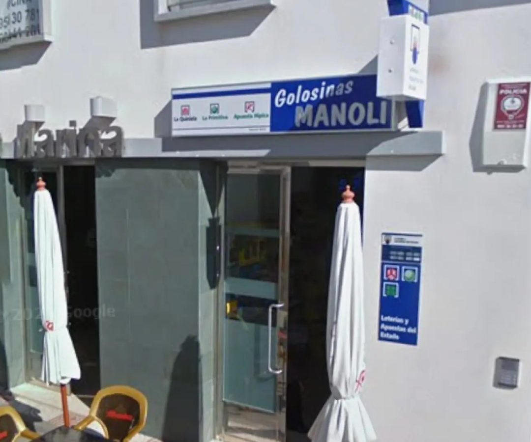 Despacho receptor de loterías de Carboneras, Almería.GOOGLE STREET VIEW