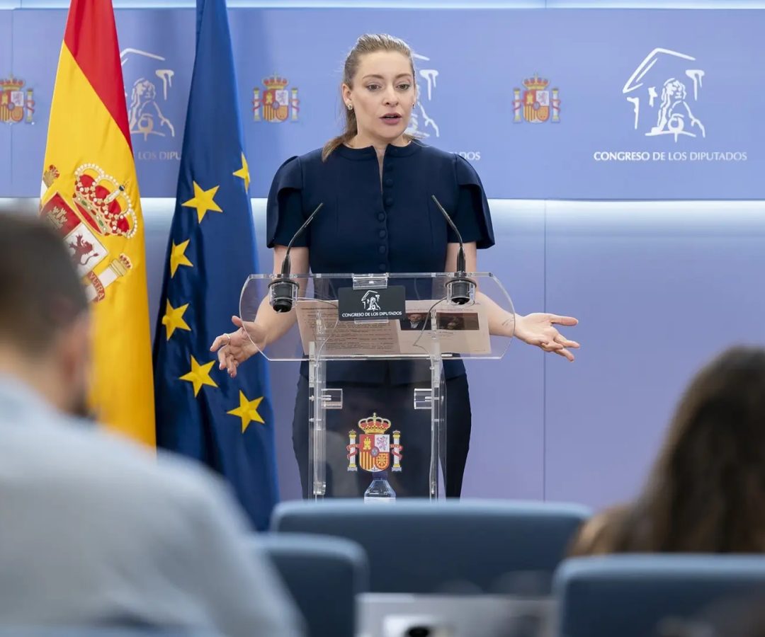 La portavoz del PP en el Congreso, Ester Muñoz, durante una rueda de prensa en el Congreso de los Diputados, a 28 de abril de 2026, en Madrid (España).Alberto Ortega / EP
