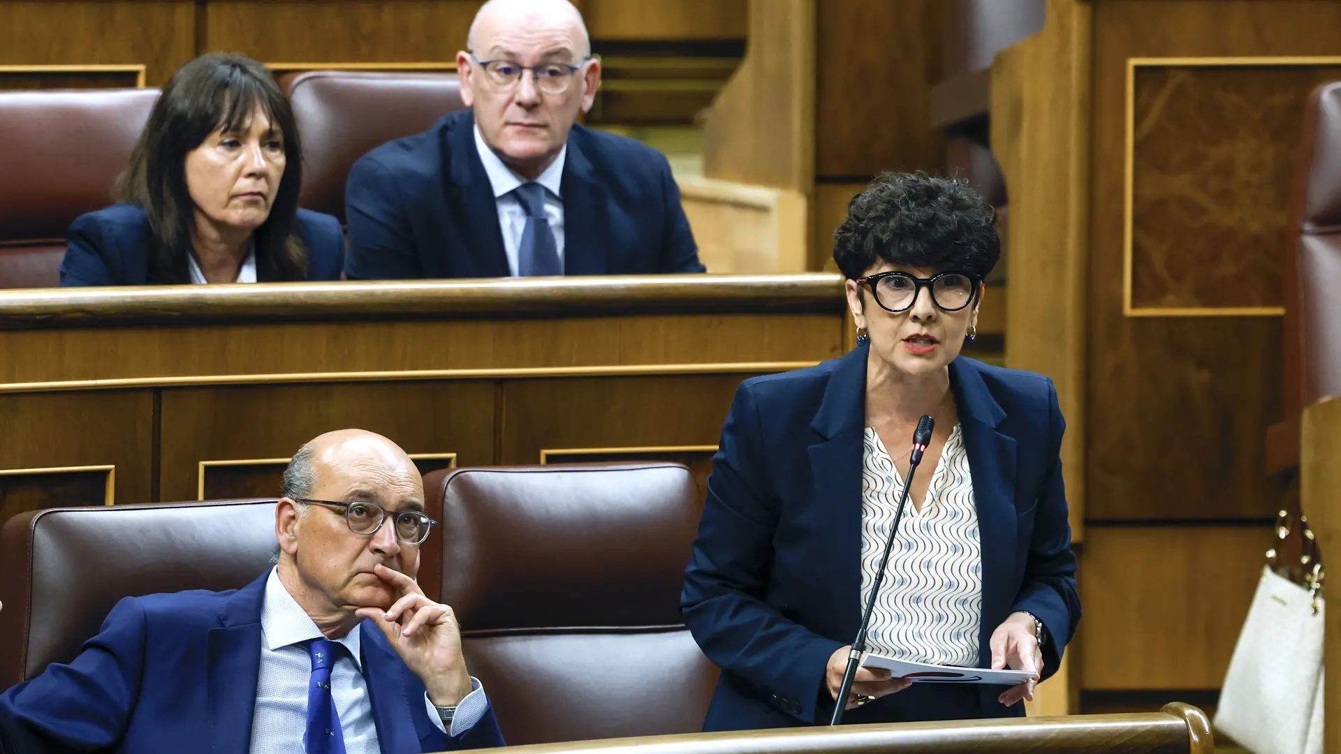 La portavoz del PNV, Maribel Vaquero, este miércoles.EFE
