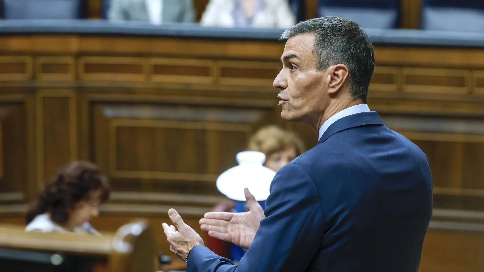 El presidente del Gobierno, Pedro Sánchez, en el Congreso, en una imagen de archivo.EFE