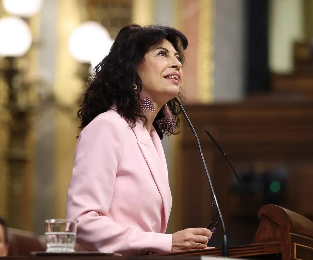La ministra de Igualdad, Ana Redondo, durante una sesión plenaria en el Congreso, a 30 de abril de 2026, en Madrid (España).Europa Press