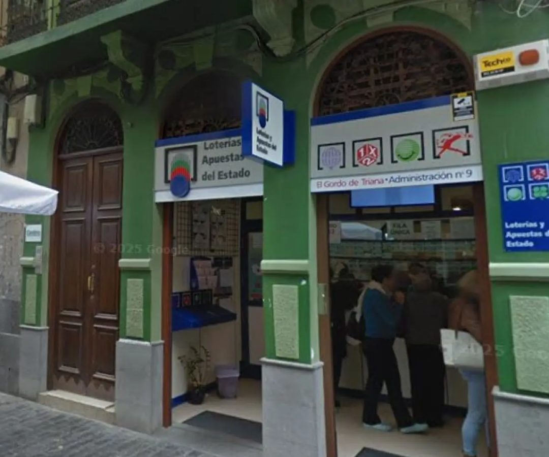 Administración de Lotería nº9 de Las Palmas de Gran Canaria, en la calle Constantino 12, donde ha tocado el acierto de segunda categoría del sorteo de Euromillones del 1 de mayo de 2025Google Maps