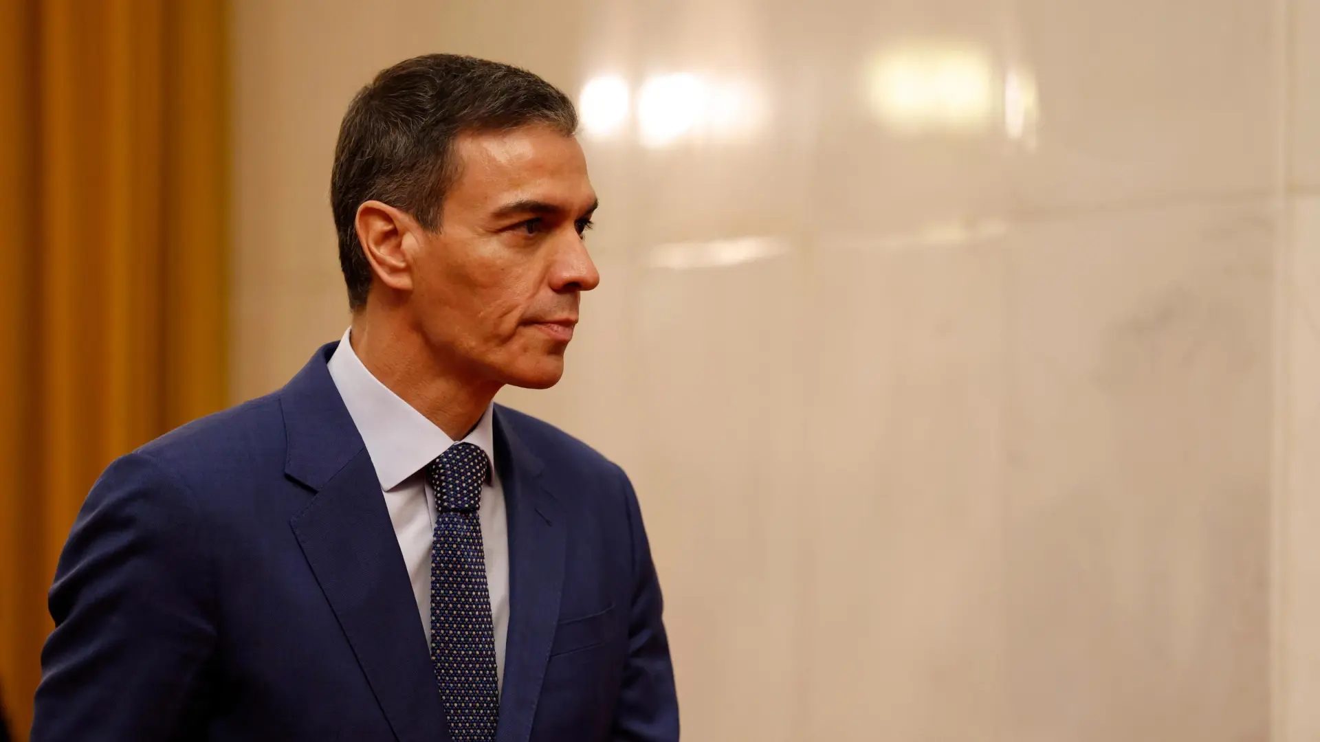 El presidente del Gobierno español, Pedro Sánchez, durante su último viaje a China.Haruna Furuhashi / AP