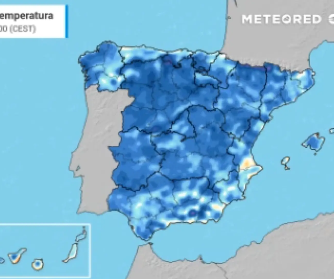 Las temperaturas bajarán este miércoles en gran parte del territorio.Meteored