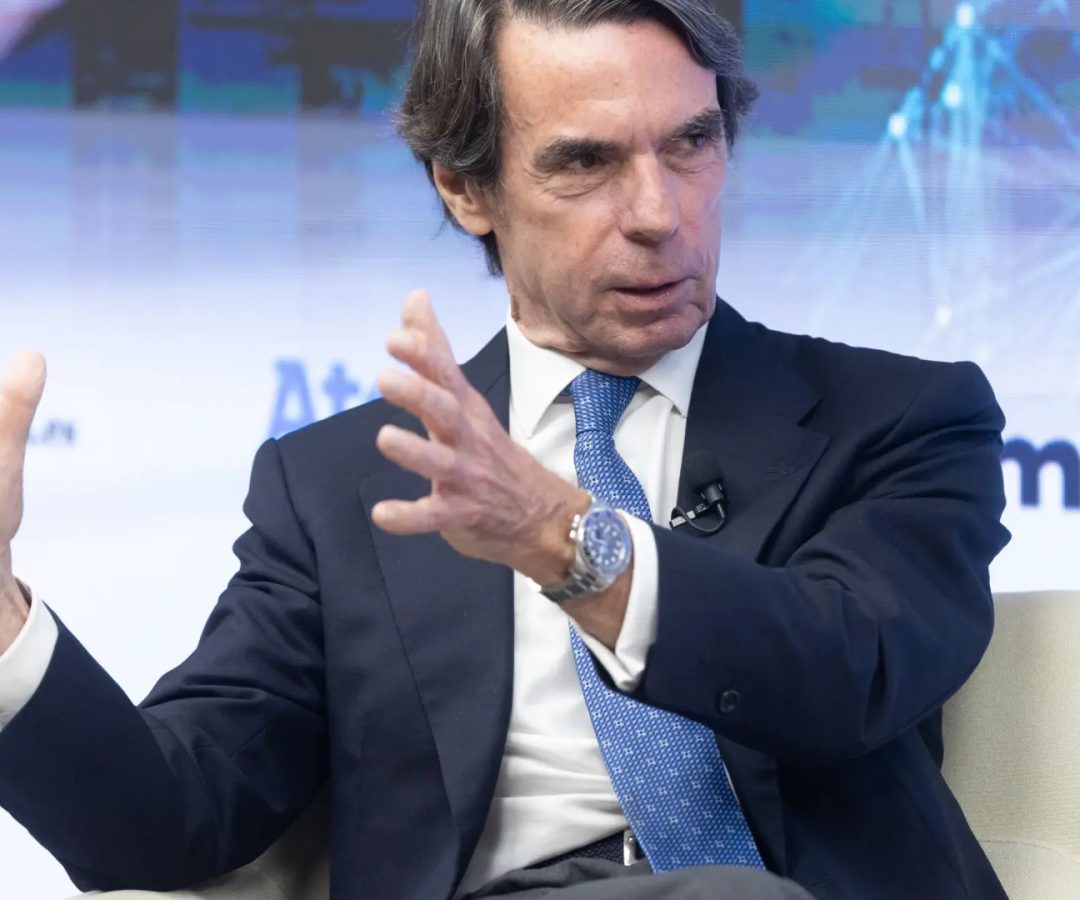 El expresidente del Gobierno José María Aznar durante el XII Foro Megatendencias de elEconomista.es.Eduardo Parra