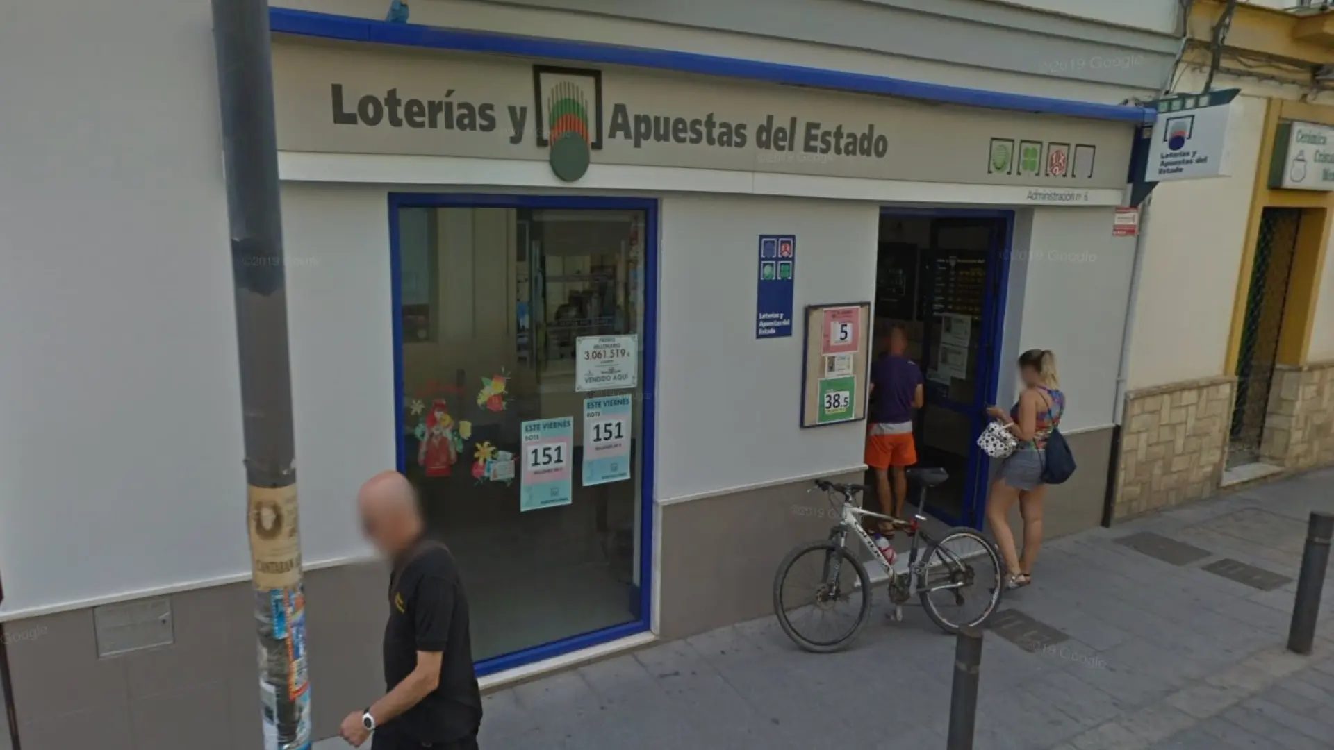 Administración de Loterías de Sanlúcar de Barrameda, Cádiz.GOOGLE STREET VIEW