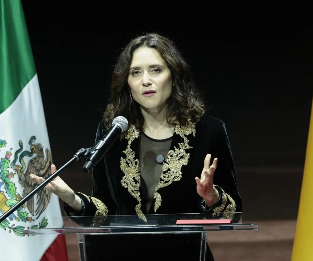Isabel Díaz Ayuso, el pasado lunes en México.EFE