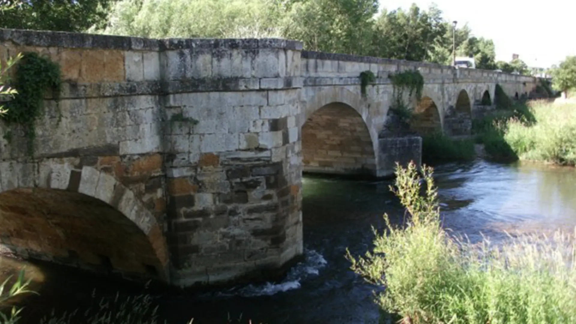 El cuerpo fue rescatado cerca del Puente Viejo, en la zona del parque Javier Cortés.AYUNTAMIENTO DE SALDAÑA