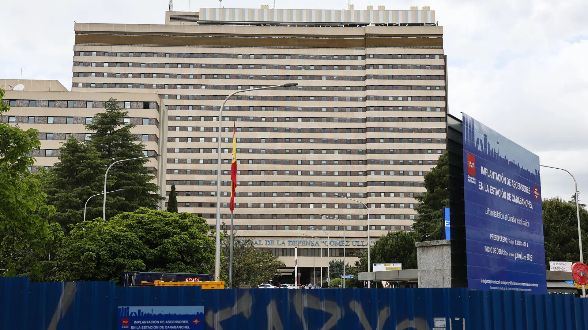 Fachada del Hospital Central de la Defensa Gómez Ulla.Rodrigo Jimenez