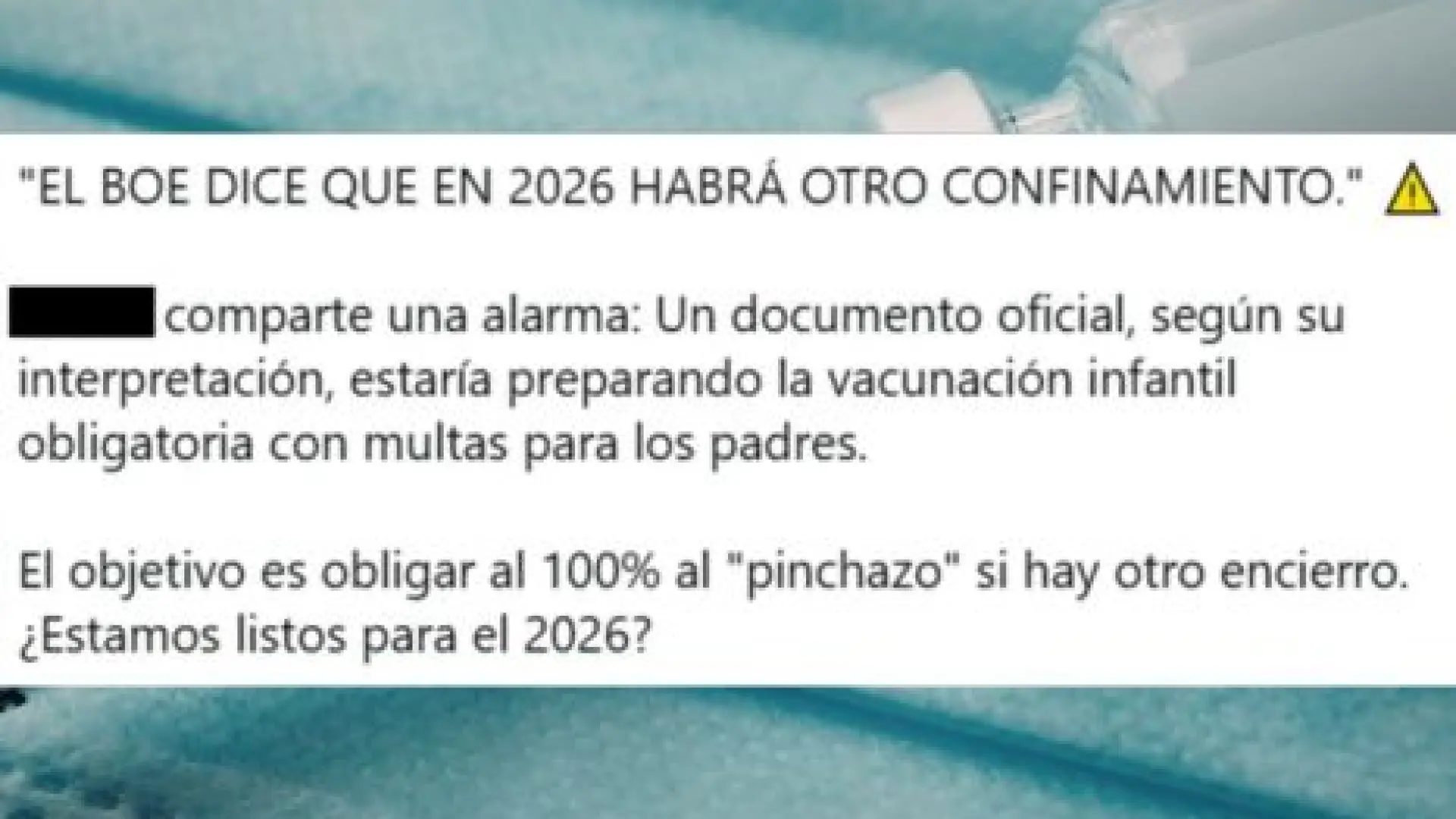 Bulo sobre el confinamiento en el BOEMALDITA