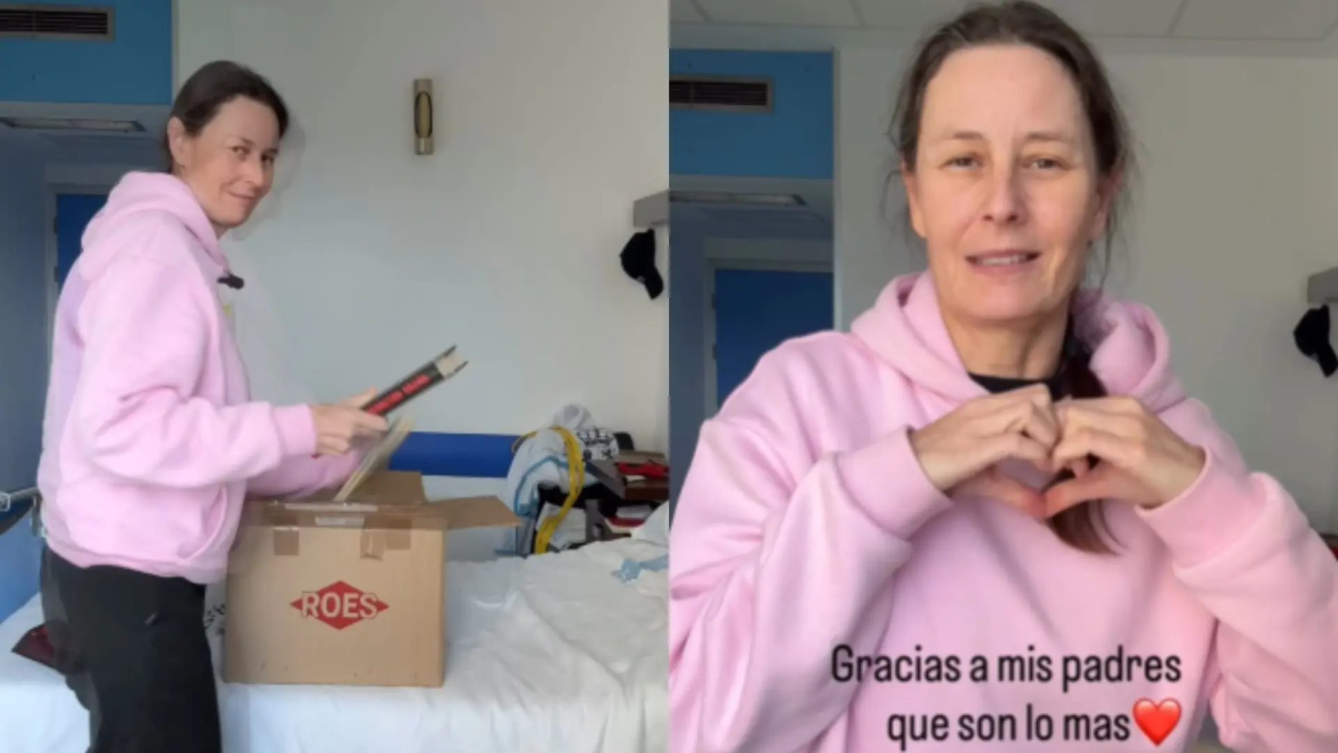 La oceanógrafa española Aitana Forcén en un vídeo compartido en redes sociales.INSTAGRAM