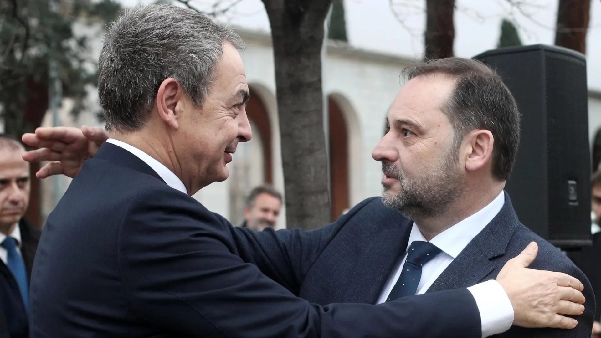 El expresidente del Gobierno José Luis Rodríguez Zapatero y José Luis Ábalos.Europa Press